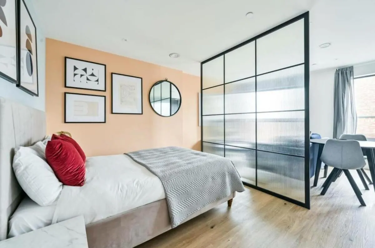 아파트 Sky Studio Near O2, Olympic Stadium Canary Wharf 런던